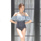ニットのようなリブ素材ビキニでお洋服見え♡【福岡パルコ　九州水着　大人水着　天神水着　洋服見えビキニ　メンズ水着　水着初心者　2026年新作水着】