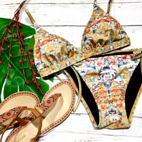 福岡・天神　リゾート　水着ショップ　PEAK&PINE福岡パルコ店　ゴールドがアクセントで可愛い★