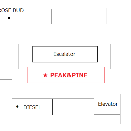 福岡・天神リゾート　水着ショップ　PEAK&PINE　福岡パルコ店☆　本日より本館２階にて再OPEN★☆★