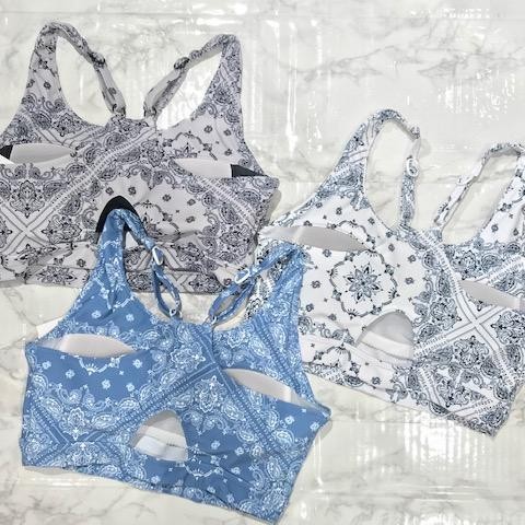 福岡・天神リゾート　水着ショップ　PEAK&PINE　福岡パルコ店☆　おしゃれバンダナ柄アクティブウェアっ♪