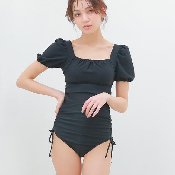 福岡・天神　リゾート水着　メンズ水着　年間ショップ　PEAK＆PINE☆　トレンド感たっぷりのワンピ風♡お洋服見え水着♪