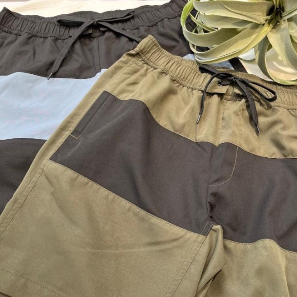 福岡水着　天神水着　リゾート水着　ALBOVE　ヨガ　ジム　PEAK＆PINE　メンズ水着☆　シンプルでお洒落★バイカラーメンズサーフパンツ♡