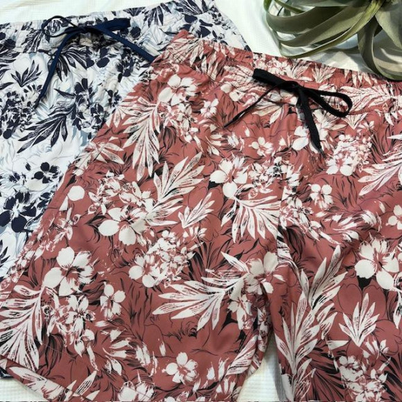 福岡水着　天神水着　リゾート水着　ALBOVE　ヨガ　ジム　PEAK＆PINE　メンズ水着☆　街着としてもOK★ヴィンテージアロハ柄メンズサーフパンツ♡