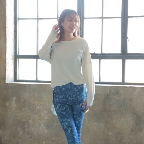 体型カバーや紫外線対策に♪長袖Tシャツ♡【福岡水着　天神水着　リゾート水着　ALBOVE　ヨガ　ジム　PEAK＆PINE　メンズ水着】