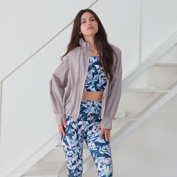 新作★たっぷりギャザーで大人可愛いUVカット付きパーカー♡【福岡水着　天神水着　リゾート水着　ALBOVE　ヨガ　ジム　PEAK＆PINE　メンズ水着】