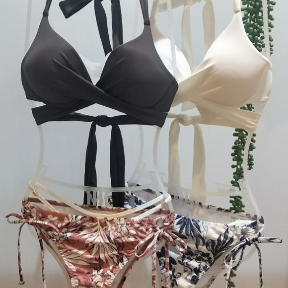 無地×柄が可愛い水着☆【福岡水着　天神水着　リゾート水着　ALBOVE　ヨガ　ジム　PEAK & PINE　メンズ水着】