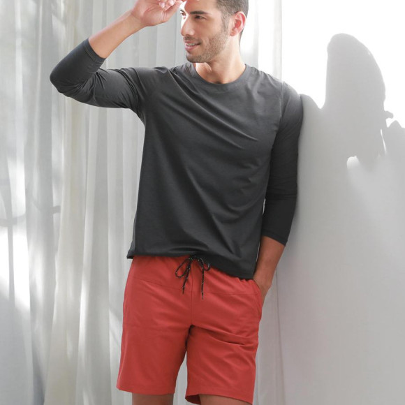 无论是在街上还是海边♡大人的脱身感冲浪裤子通常【福冈泳衣天神泳衣度假泳衣ALBOVE瑜伽健身房PEAK&PINE Mens泳衣】