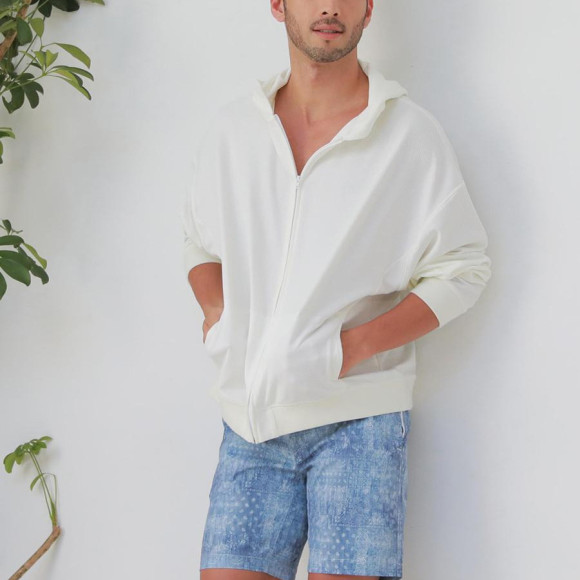 无论是在城市还是在海边♡可以搭配情侣搭配♡清爽的牛仔裤印花冲浪裤子【福冈泳衣天神泳衣度假泳衣ALBOVE瑜伽健身房PEAK&PINE男士泳衣】