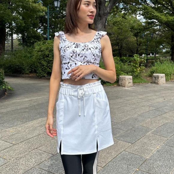 大人気☆ダンボールニット素材の可愛いスカート♡【福岡水着 天神水着 リゾート水着 ALBOVE ヨガ ジム PEAK & PINE メンズ水着】