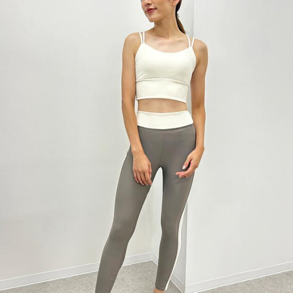 お持ちのウェアとコーディネイトしやすい♡大人気リブ素材ショルダーブラ♡【福岡水着　天神水着　リゾート水着　ALBOVE　ヨガ　ジム　PEAK & PINE　メンズ水着】