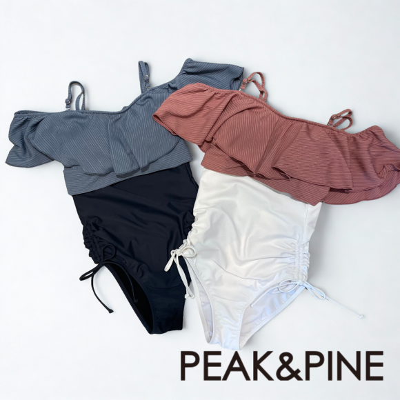 ニットのようなリブ素材ビキニでお洋服見え♡【福岡パルコ　九州水着　大人水着　天神水着　洋服見えビキニ　メンズ水着　水着初心者　2020年新作水着】