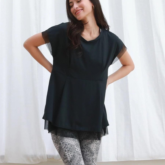 通気性抜群！UPF50＋のTシャツで快適に運動できます♡【福岡水着　天神水着　リゾート水着　ALBOVE　ヨガ　ジム　PEAK & PINE　メンズ水着】