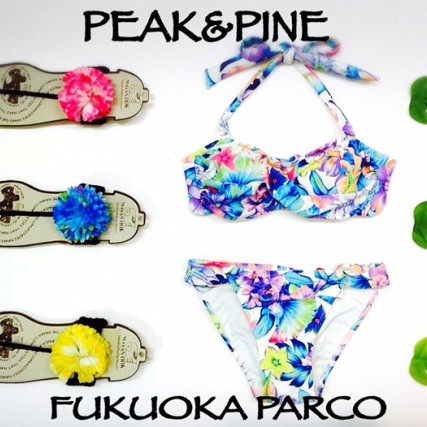 福岡・天神地区☆リゾート水着ショップＰＥＡＫ＆ＰＩＮＥ福岡パルコ店☆リゾートにぴったりトロピカルBIKINI☆