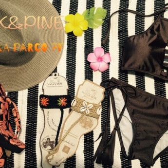福岡・天神地区☆リゾート水着ショップPEAK&PINE福岡パルコ7階！☆新作アースカラーハイネック水着★