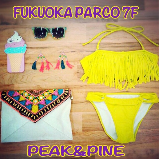 福岡･天神リゾート水着ショップＰＥＡＫ＆ＰＩＮＥ★フリンジバンドゥビキニ★
