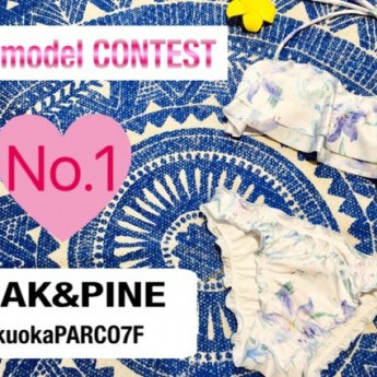 福岡・天神リゾート水着ショップＰＥＡＫ＆ＰＩＮＥ【パステル花柄フレアバンドゥ】