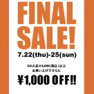  \\\ FINAL SALE ///