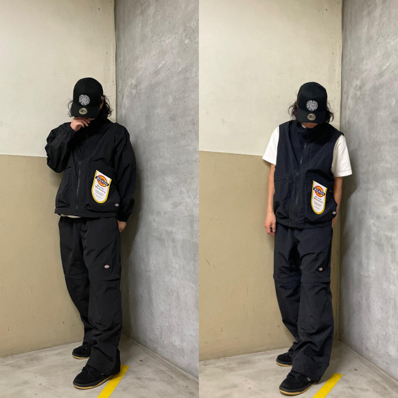 【春物新作】ムラサキスポーツ限定 DICKIES ナイロンジャケット/パンツ