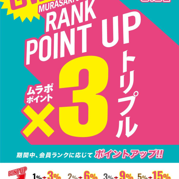 GW RANK POINT トリプルUP キャンペーン！