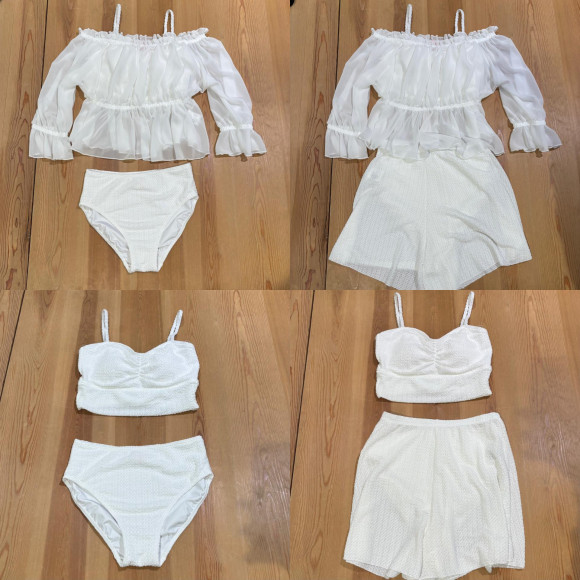 【Lady's 水着】SARAEMERGE ビキニ オフショルレディース 4点セット 