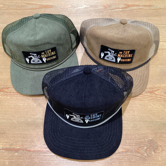 Toy Machine TMC corduroy tracker caps are now available!