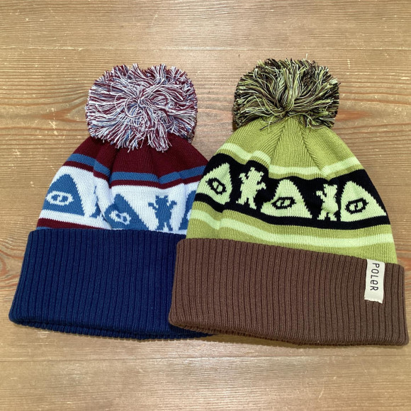 【POLeR (ポーラー) 入荷速報】ムラサキスポーツ福岡パルコ店にPOLeR x GRIZZLYコラボのBEAR BEANIEが待望の入荷！