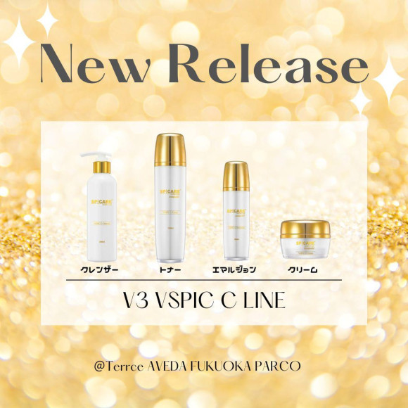 V3からスキンケアライン登場！