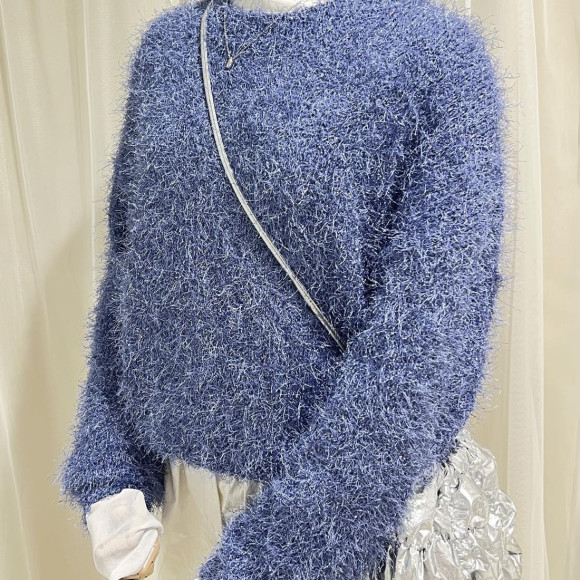 【monroe】ラメフェザープルオーバー