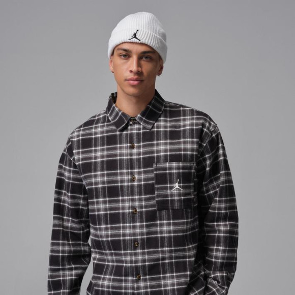 【NIKE M J BRK FLANNEL GFX LS】