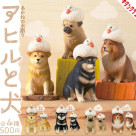 \あかねの木彫り アヒルと犬/