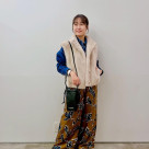 【HERNO RESORT】エコファーショートベスト