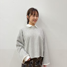 【SACRA】PREMIUM FLEECE CROPPED TOP