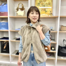 秋冬に欠かせないファーベスト♡