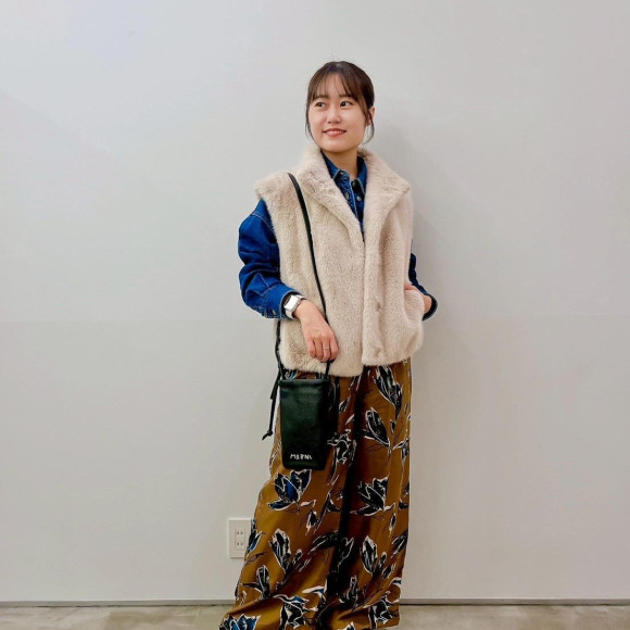 【HERNO RESORT】エコファーショートベスト