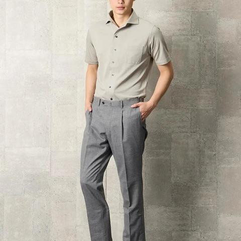 シルエットきれい！オシャレな麻混パンツ