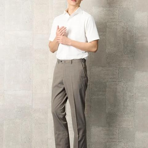 オシャレなリネンタッチシャツ