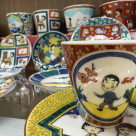 Kutani porcelain Chibi Maruko-chan