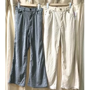 コーデュロイワイドパンツ