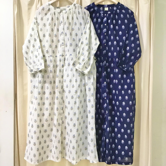 インド綿♪︎前開きワンピース