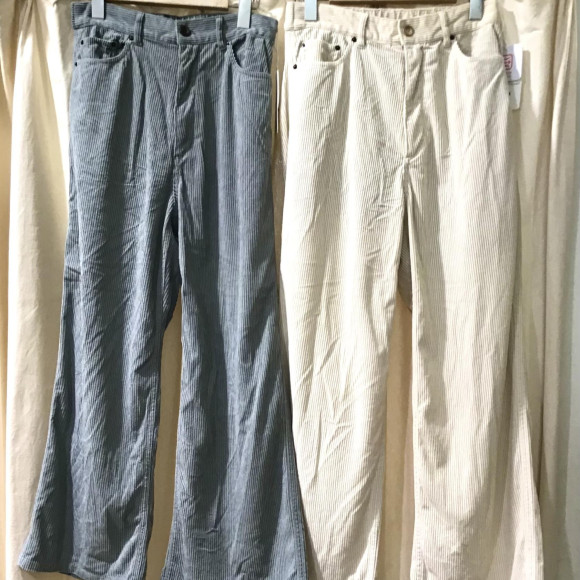 コーデュロイワイドパンツ