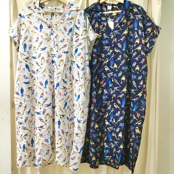 野鳥柄！ワンピース&プルオーバー