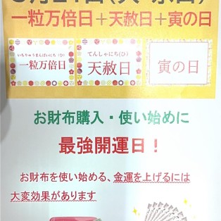 明日は最強日です