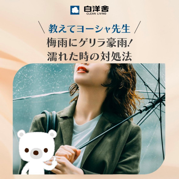 雨に濡れてしまったら？