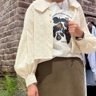 フルーツフロッキープリント　長袖TEE