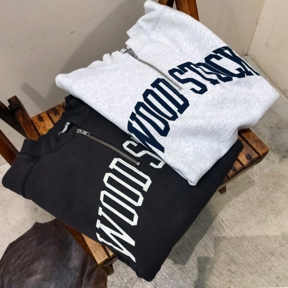 フロントZIP裏毛　WOOD STOCK　P/O