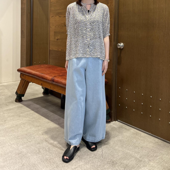 箔リーフPT　ギャザーブラウス