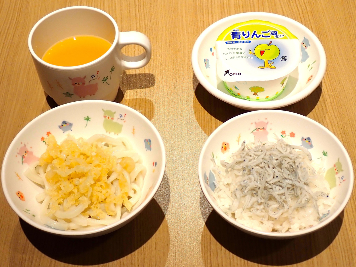 ミニしらす丼とミニうどん　680円