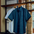 【別注 COLE HAAN／コール ハーン】綿麻オックス半袖シャツ