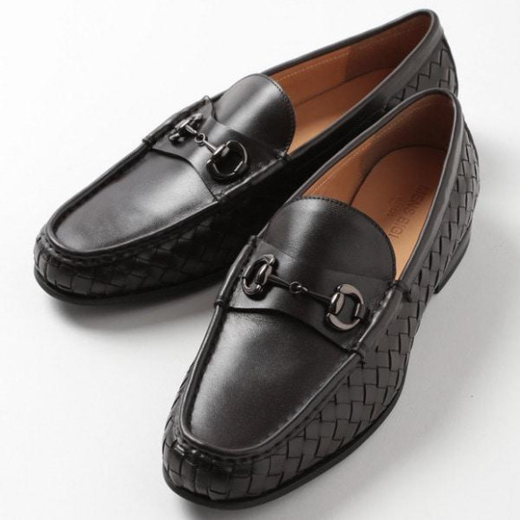 Mesh leather loafers in stock!