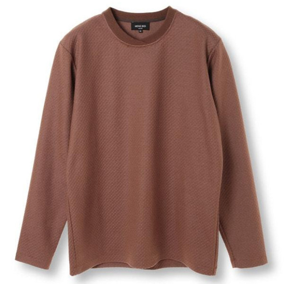 Fukuregard crew neck rib cut-and-sew